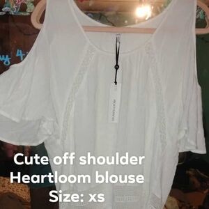 Heartloom Ivory Off-Shoulder Blouse